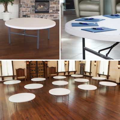 Image showing 6 th Lifetime 72 in. Round Commercial Tables, 4-Pack