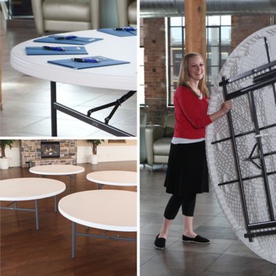 Image showing 7 th Lifetime 72 in. Round Commercial Tables, 4-Pack