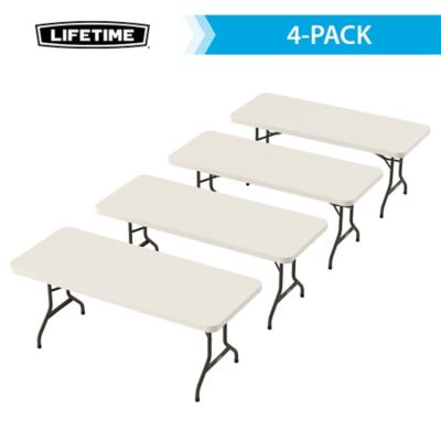 Lifetime 6 ft. Folding Table - 4 pk. (Commercial), 42900