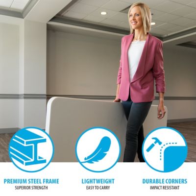 Image showing  6 ft. Commercial Folding Tables, 4-Pack