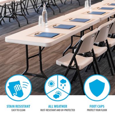 Image showing  6 ft. Commercial Folding Tables, 4-Pack