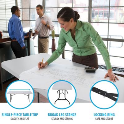 Image showing  6 ft. Commercial Folding Tables, 4-Pack