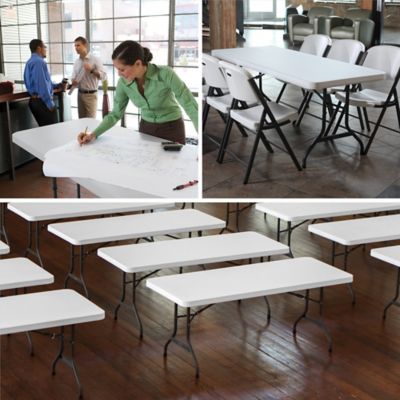 Image showing 6 th Lifetime 6 ft. Commercial Folding Tables, 4-Pack
