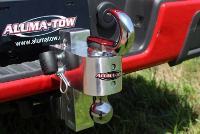 Aluma-Tow Aluminum Adjustable Interchangeable Hitch Mount with Aluminum Carry Case and Towing Hook