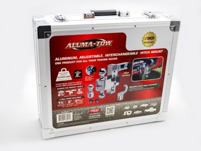 Image showing 6 th Aluma-Tow Aluminum Adjustable Interchangeable Hitch Mount with Aluminum Carry Case and Towing Hook