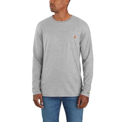 Image showing 1 th Carhartt Men's Force Relaxed Fit Midweight Long-Sleeve Pocket T-Shirt