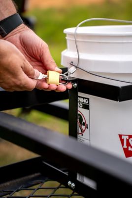 Image showing 7 th Carry-On Trailer 5 gal. Capacity 3-Compartment Steel Trailer Rack