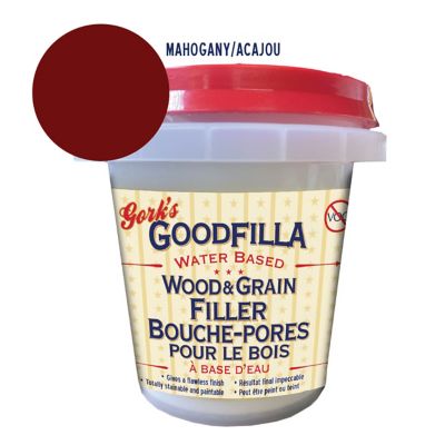 Gork's GoodFilla Mahogany Water-Based Wood and Grain Filler, 8 oz.