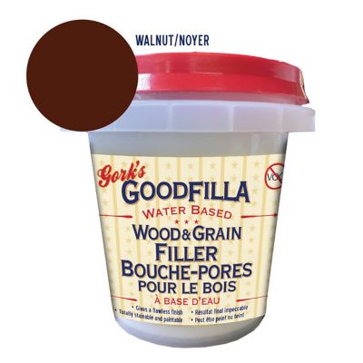 Gork's GoodFilla Walnut Water-Based Wood and Grain Filler, 8 oz.