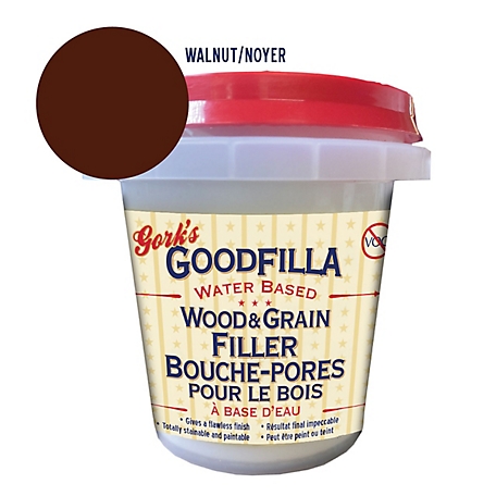 Gork's GoodFilla Walnut Water-Based Wood and Grain Filler, 8 oz.