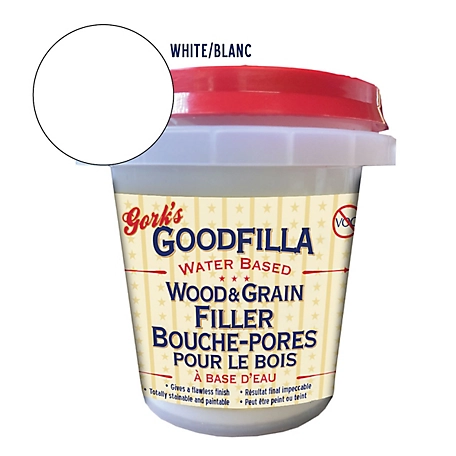 Gork's GoodFilla White Hb Wood Filler, 8 oz.