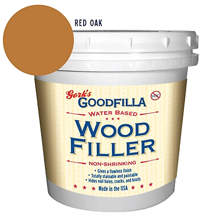 Gork's GoodFilla Red Oak Water-Based Wood and Grain Filler, 1 qt.