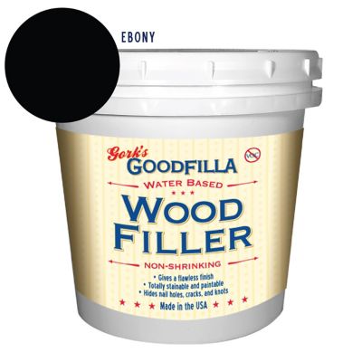 Gork's GoodFilla Ebony Water-Based Wood and Grain Filler, 1 qt.