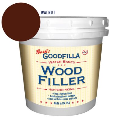 Gork's GoodFilla WALNUT Heavy-Body Water-Based Wood Filler, 1 Quart