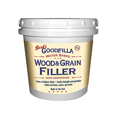 Gork's GoodFilla Alder Water-Based Wood and Grain Filler, 1 qt.
