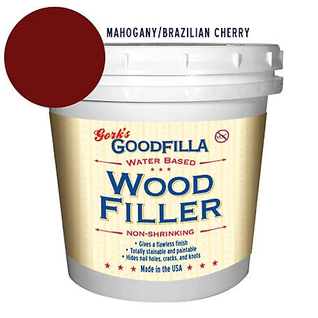 Gork's GoodFilla Mahogany Water-Based Wood and Grain Filler, 1 gal.