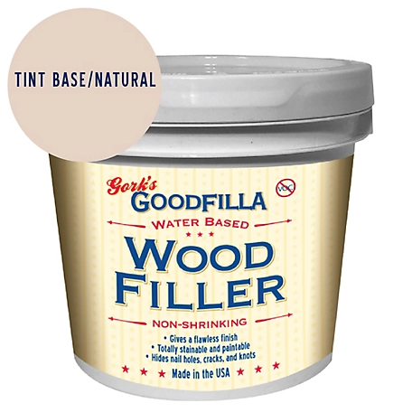 Gork's GoodFilla Neutral/Tint Base Water-Based Wood and Grain Filler, 1 gal.