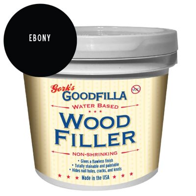 Gork's GoodFilla Ebony Water-Based Wood and Grain Filler, 1 gal.