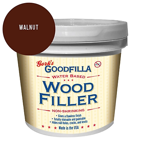 Gork's GoodFilla Walnut Water-Based Wood and Grain Filler, 1 gal.