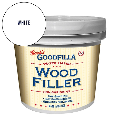 Gork's GoodFilla White Hb Wood Filler, 1 gal.