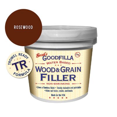 Gork's GoodFilla Rosewood Water-Based Wood and Grain Filler (Trowel Ready), 1 gal.