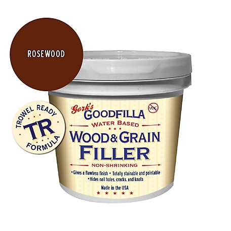 Gork's GoodFilla Rosewood Water-Based Wood and Grain Filler (Trowel Ready), 1 gal.