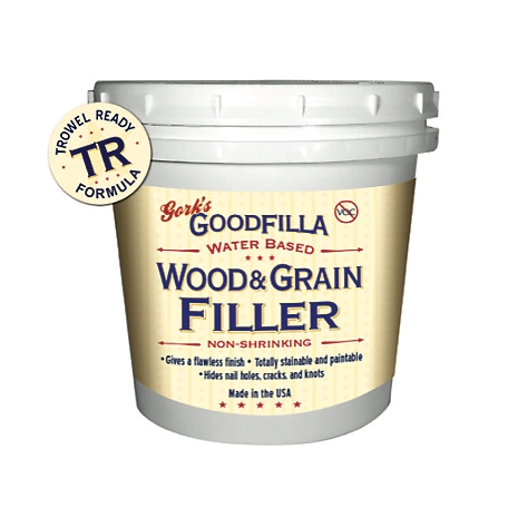 Gork's GoodFilla Alder Water-Based Wood and Grain Filler (Trowel Ready), 1 gal.