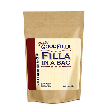 Gork's GoodFilla Mahogany Filla-in-a-Bag Water-Based Wood and Grain Filler (Powder), 6 oz.