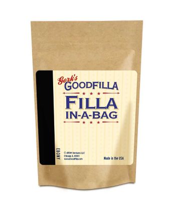 Gork's GoodFilla Ebony Filla-in-a-Bag Water-Based Wood and Grain Filler (Powder), 6 oz.