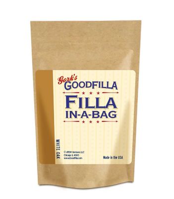 Gork's GoodFilla White Oak Filla-in-a-Bag Water-Based Wood and Grain Filler (Powder), 16 oz.