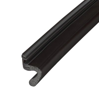 Image showing  1/2 in. x 1-1/8 in. x 42 in. Vinyl Clad Top and Sides Kerf Replacement Door Weatherstrip Kit, Brown