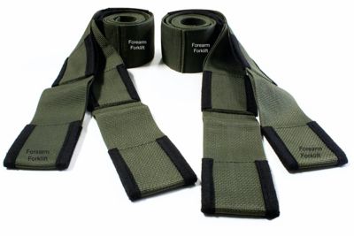 Forearm Forklift Lifting Straps - forest camo colored