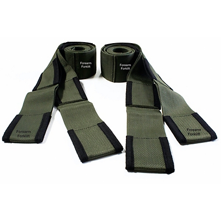 Forearm Forklift Lifting Straps - forest camo colored