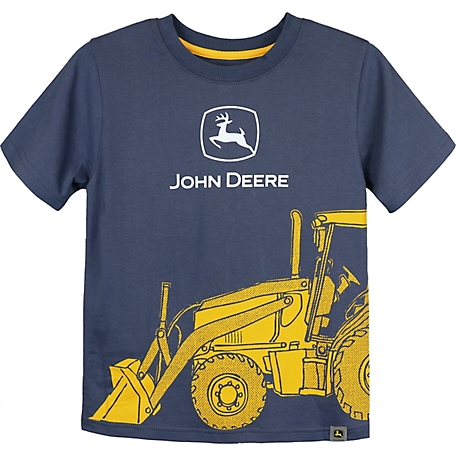 John Deere Boy's Short Sleeve Tee Excavator