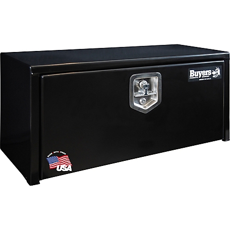 Buyers Products 14 x 12 x 30 Black Steel Underbody Truck Box