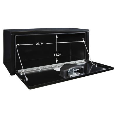 Image showing  14 x 12 x 30in. Black Steel Underbody Truck Box