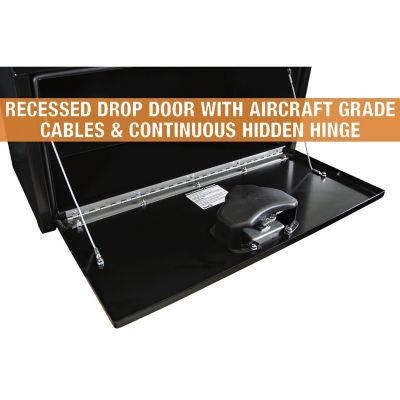 Image showing 6 th Buyers Products 14 x 12 x 30in. Black Steel Underbody Truck Box