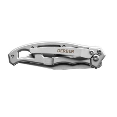 Image showing  Paraframe Mini Stainless Steel Folding Knife, Plain Edge, Clip Point