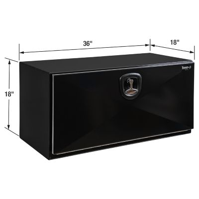 Image showing  18 x 18 x 36in. Black Steel Pro Series Underbody Toolbox
