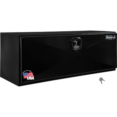 Buyers Products 18 in. x 18 in. x 48 in. Black Steel Underbody Truck Box, 1752810
