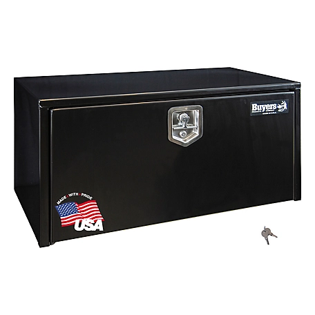 Buyers Products 15 x 13 x 36 Black Steel Underbody Truck Box