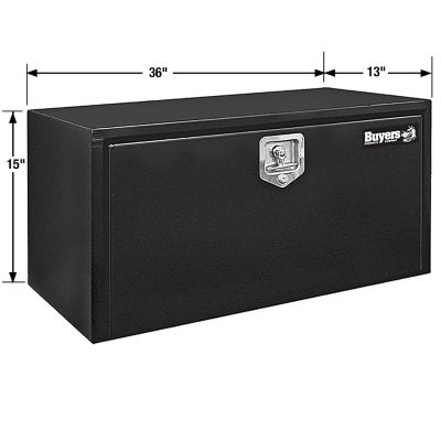 Image showing 5 th Buyers Products 15 x 13 x 36in. Black Steel Underbody Truck Box