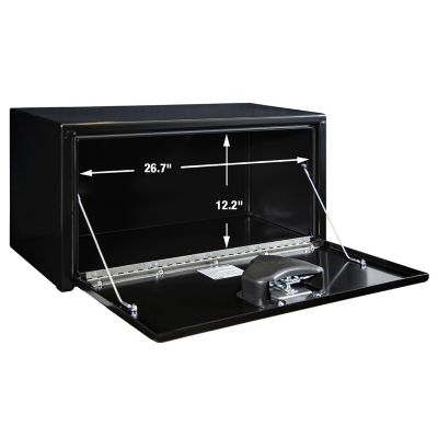 Image showing  15 x 13 x 30in. Black Steel Underbody Truck Box