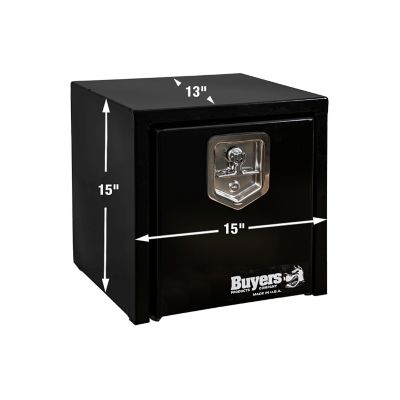 Image showing  15 x 13 x 15in. Black Steel Underbody Truck Box