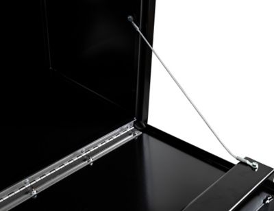 Image showing  18 x 18 x 60in. Black Steel Underbody Truck Box