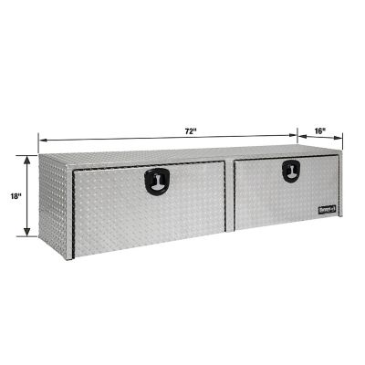Image showing  18 in. x 16 in. x 72 in. Aluminum Topsider Truck Box