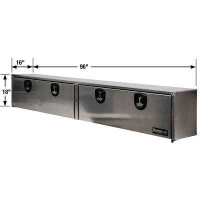 Image showing  18 x 16 x 96in. Smooth Aluminum Topsider Truck Box