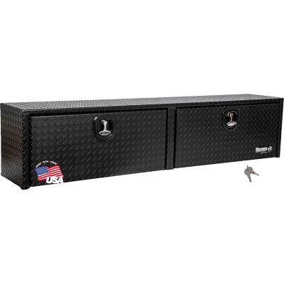 Buyers Products 16 in. x 13 in. x 72 in. Textured Matte Black Diamond Tread Aluminum Topsider Truck Box