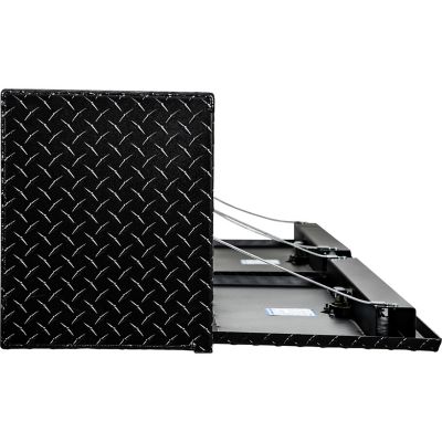 Image showing  16 x 13 x 72in. Textured Matte Black Diamond Tread Aluminum Topsider Truck Box