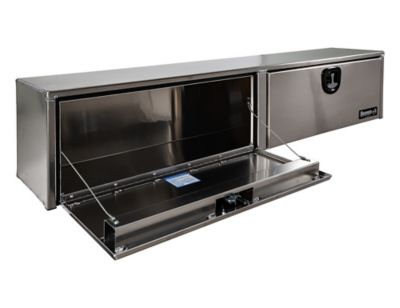 Image showing  16 x 13 x 72in. Smooth Aluminum Topsider Truck Box with Die Cast Compression Latch